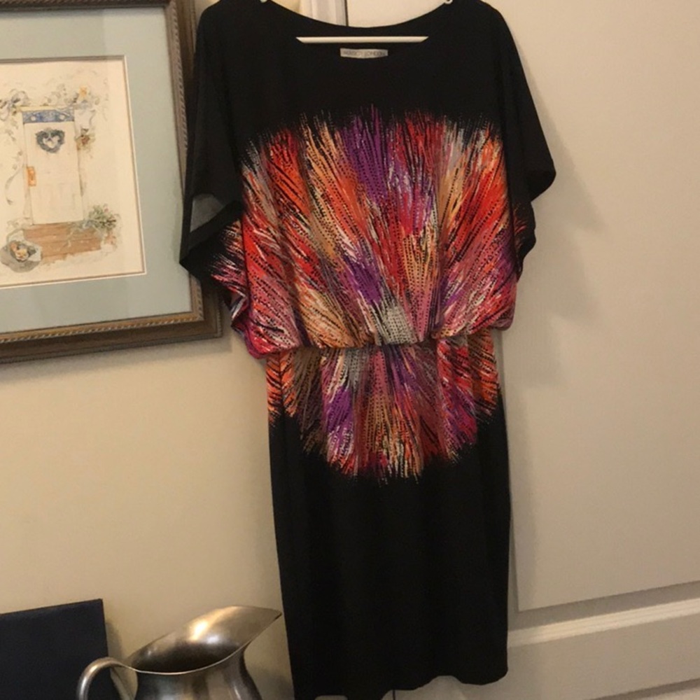 I call this one my “fireworks” dress!   Size 12 P